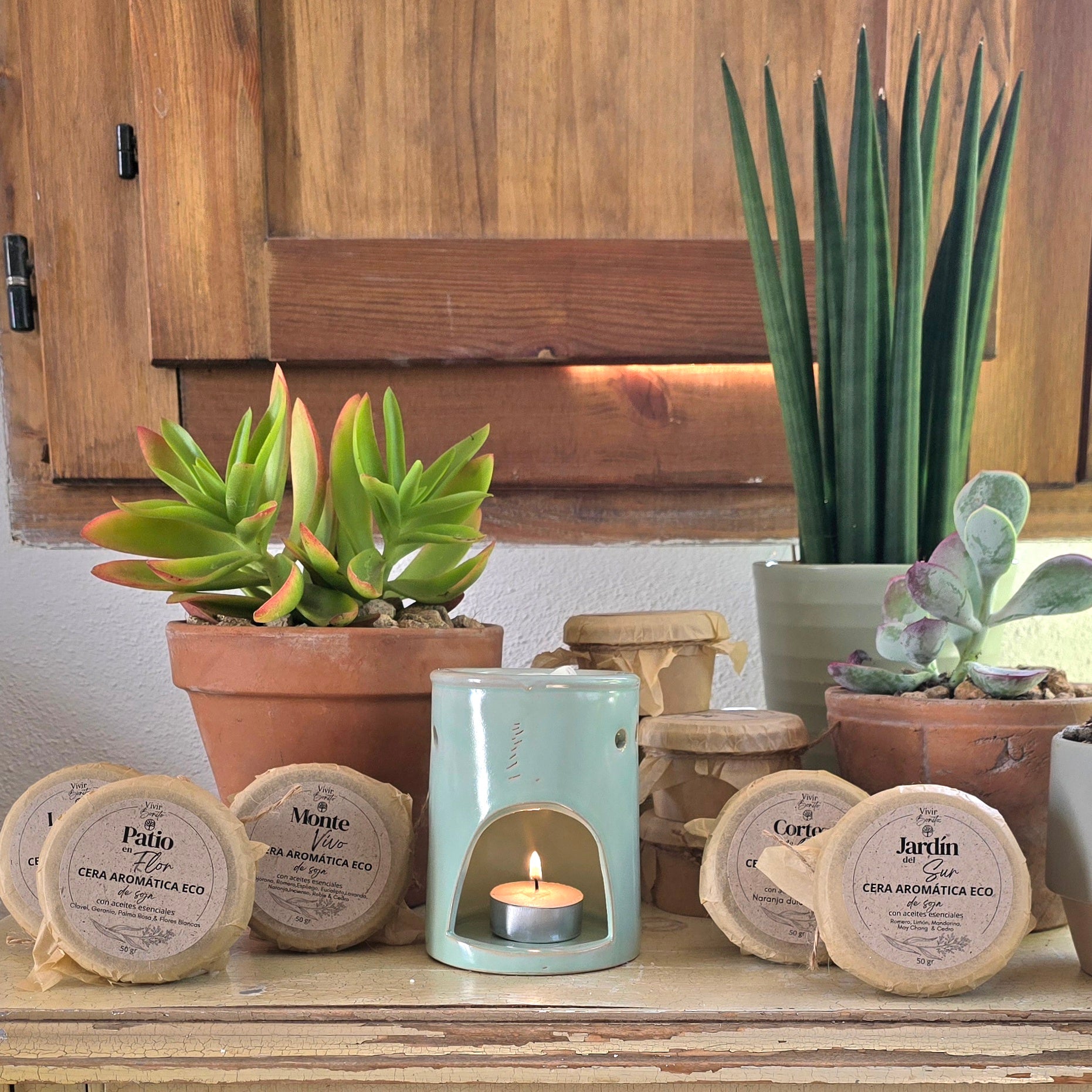 Cera aromática de soja  Eco · Lavanda & Ámbar · 50 gr