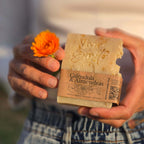 Jabón Natural Artesano · Caléndula & Almendras · 100 gr