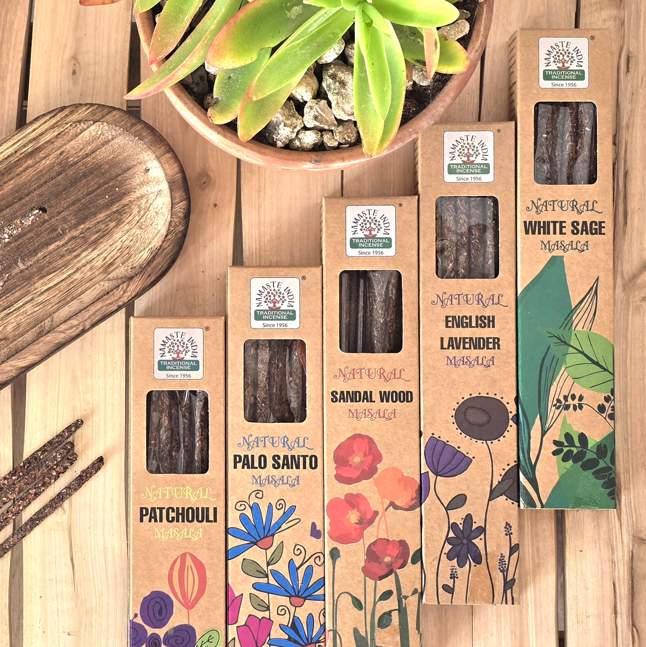 Incienso Patchouli Botánico Masala