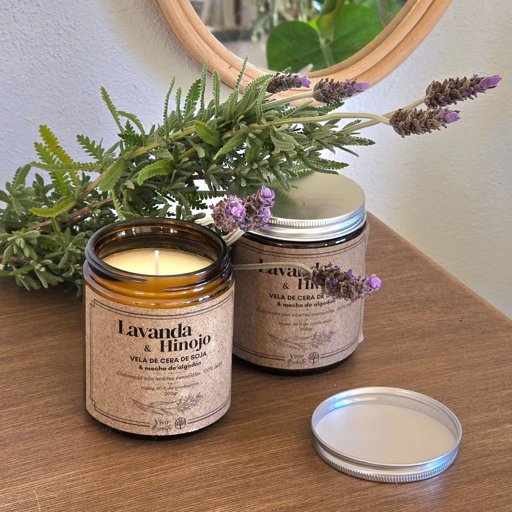 Vela de soja · Lavanda & Hinojo · 200 g