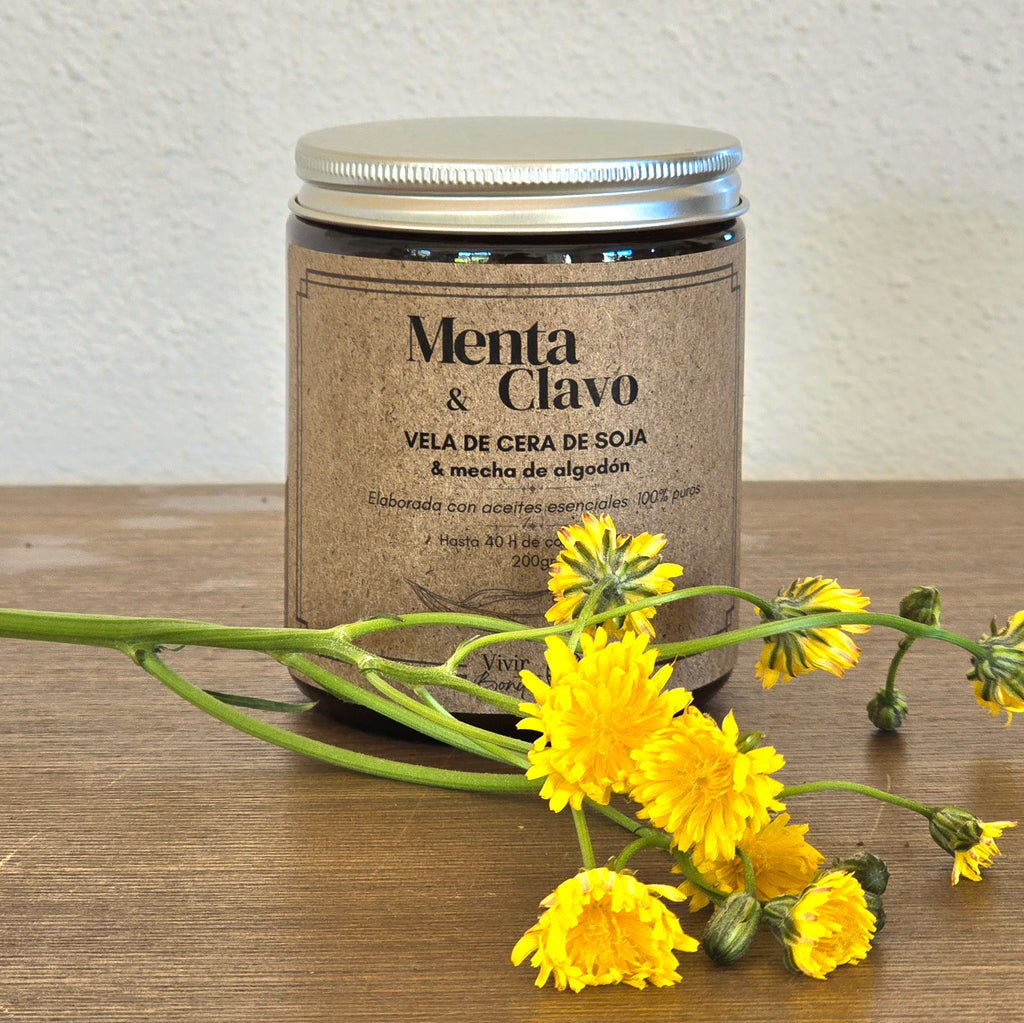 Vela de soja · Menta & Clavo · 200 g
