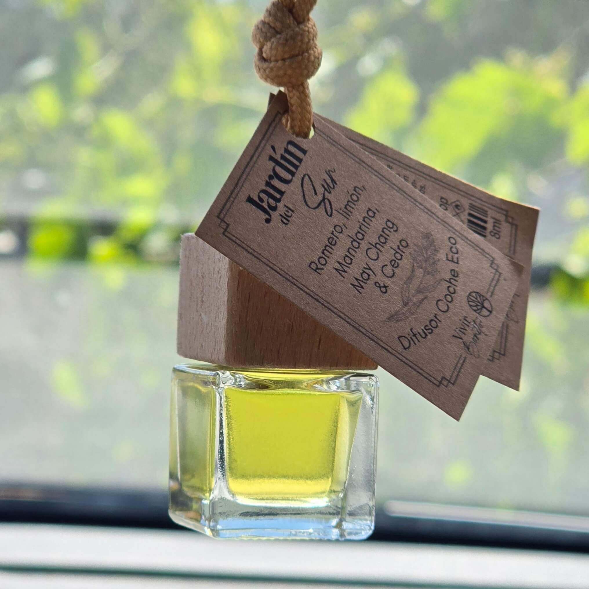 Ambientador Coche Eco · Jardín del Sur · 8 ml