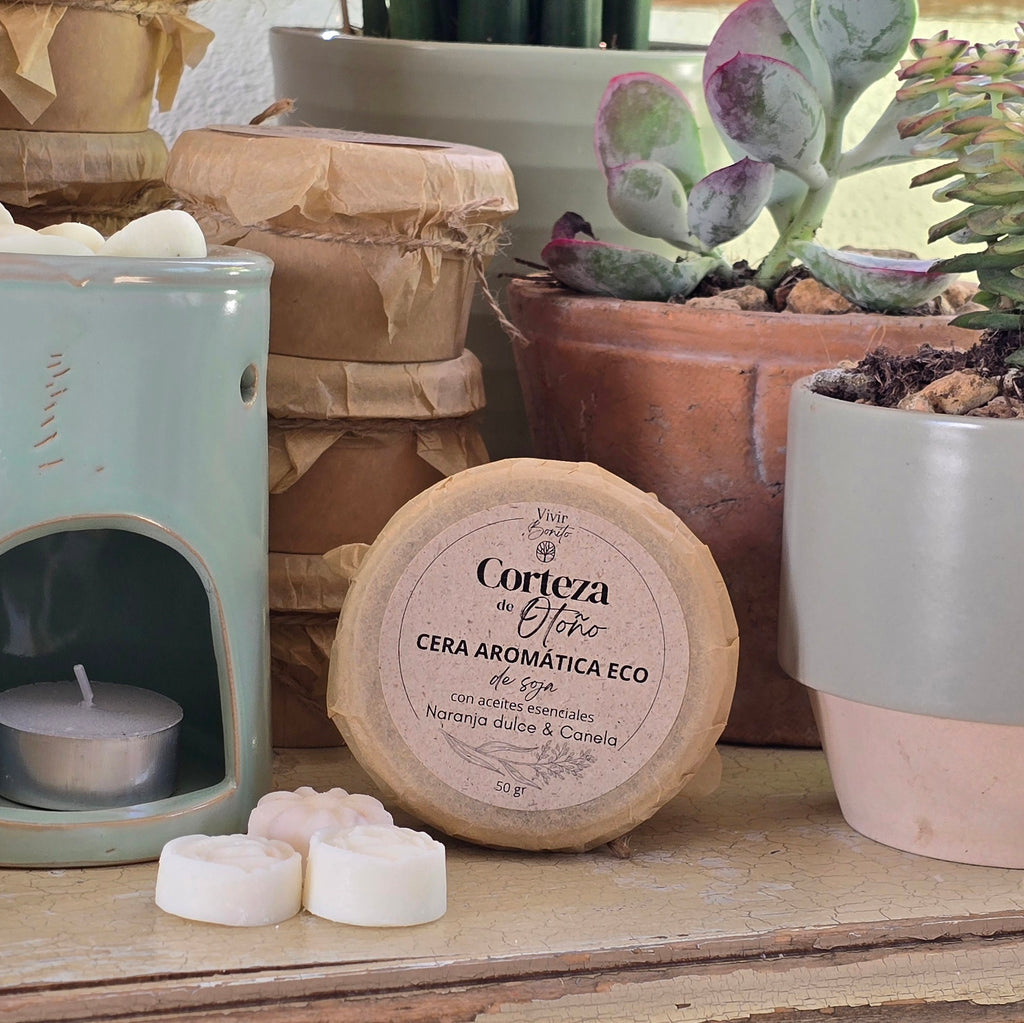 Cera aromática de soja  Eco · Corteza de Otoño · 50 gr