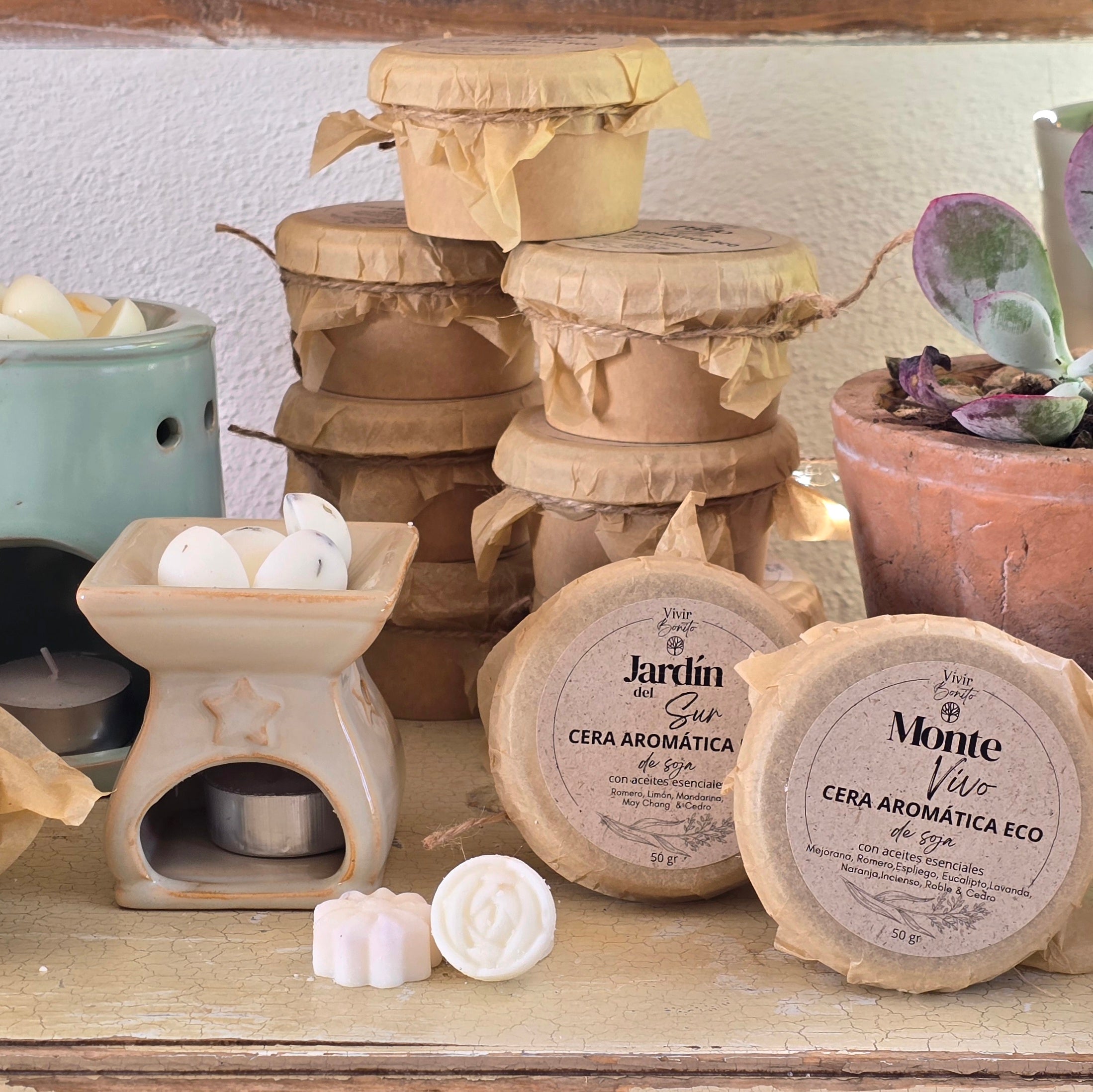 Cera aromática de soja  Eco · Monte Vivo · 50 gr