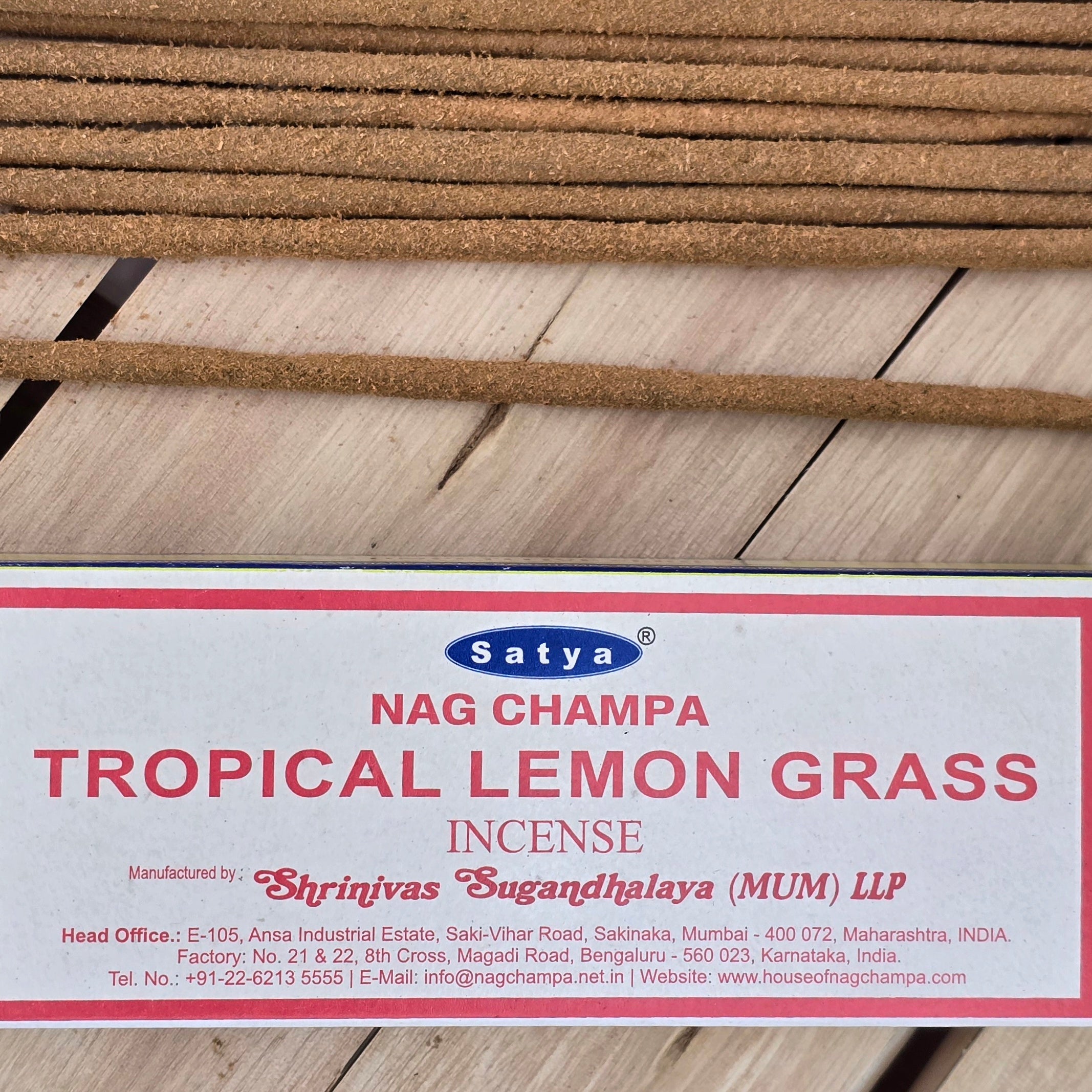 Incienso Tropical Lemongrass Satya