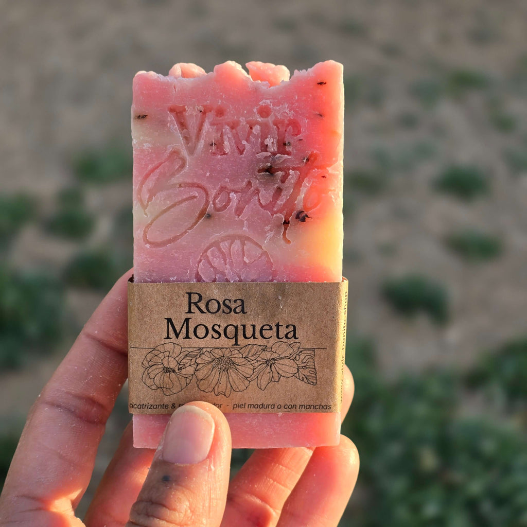 Jabón Natural Artesano · Rosa Mosqueta · 100 gr