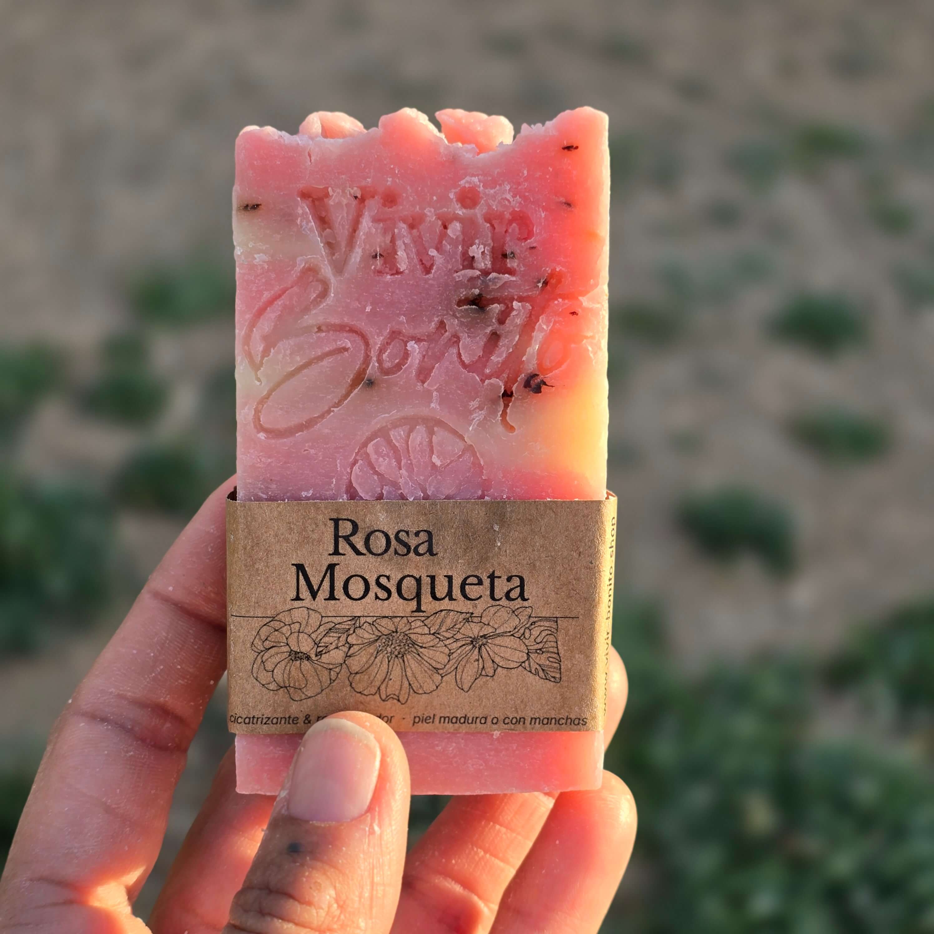 Jabón Natural Artesano · Rosa Mosqueta · 100 gr
