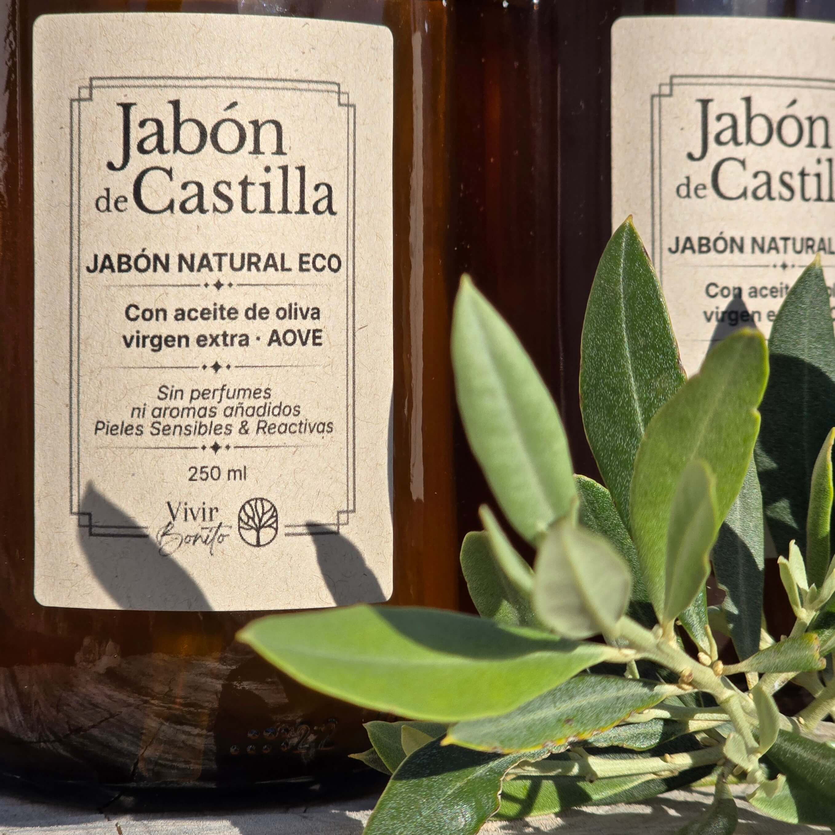 Jabón Natural de Castilla AOVE · 250 ml