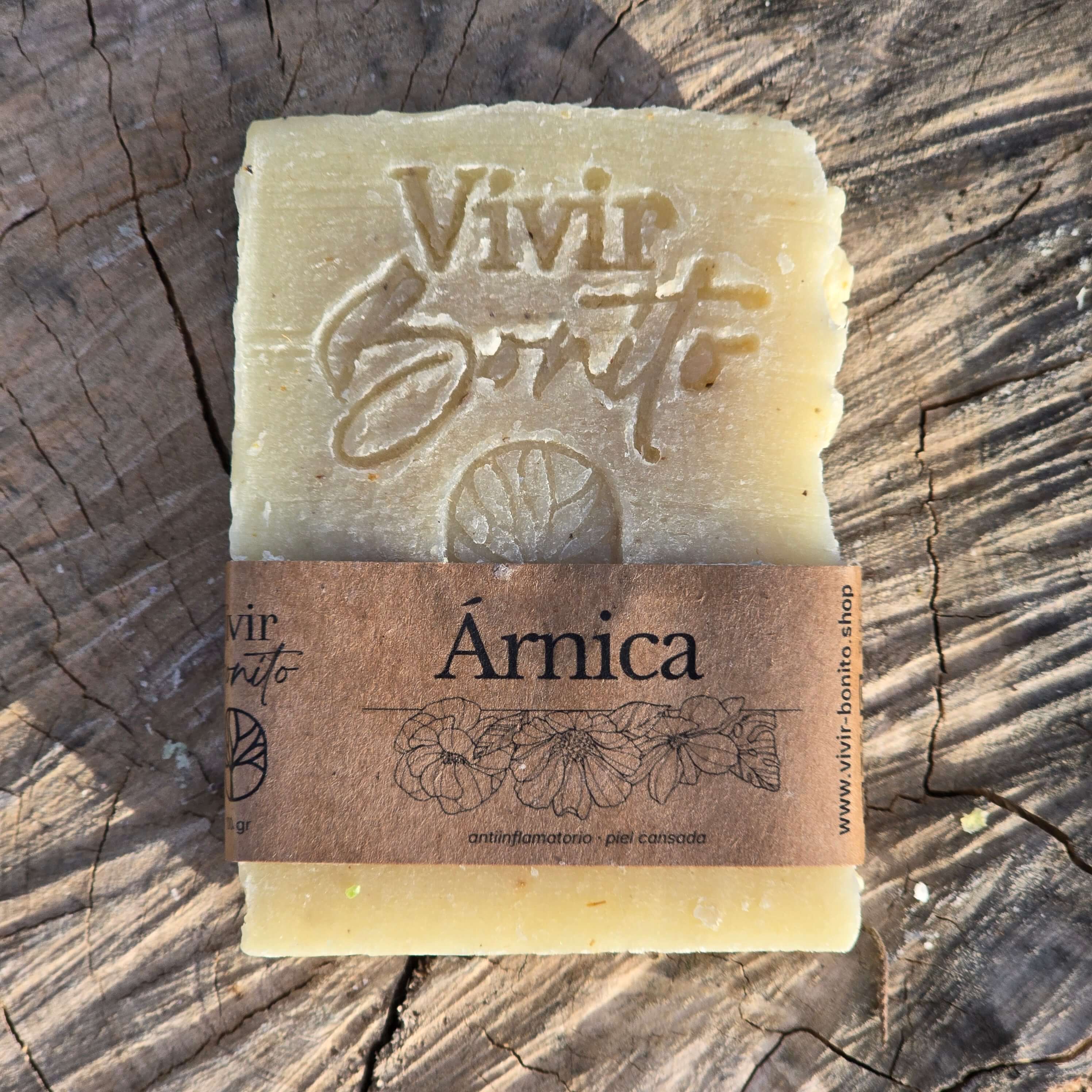 Jabón Natural Artesano · Árnica · 100 gr