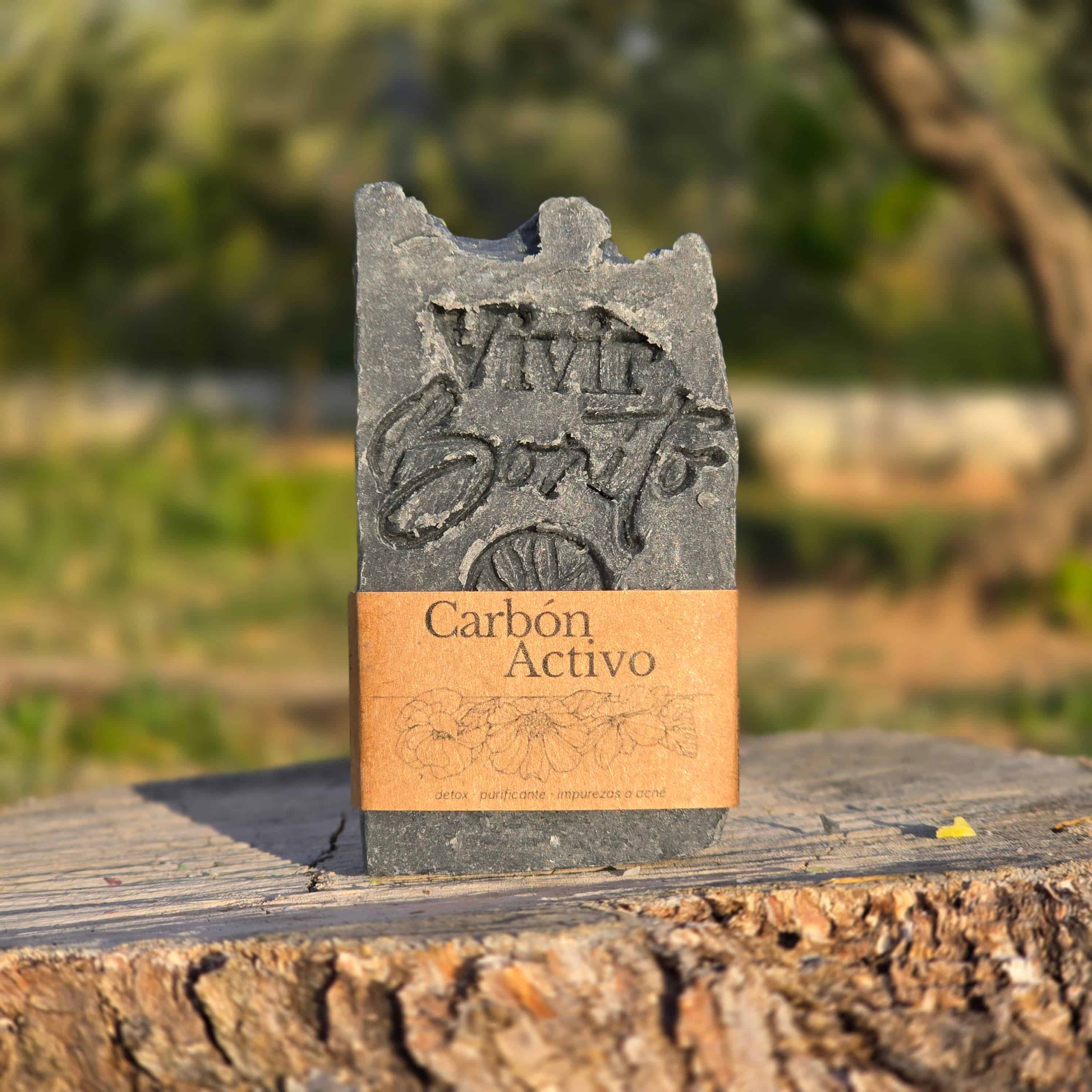 Jabón Natural Artesano · Carbón Activo · 100 gr