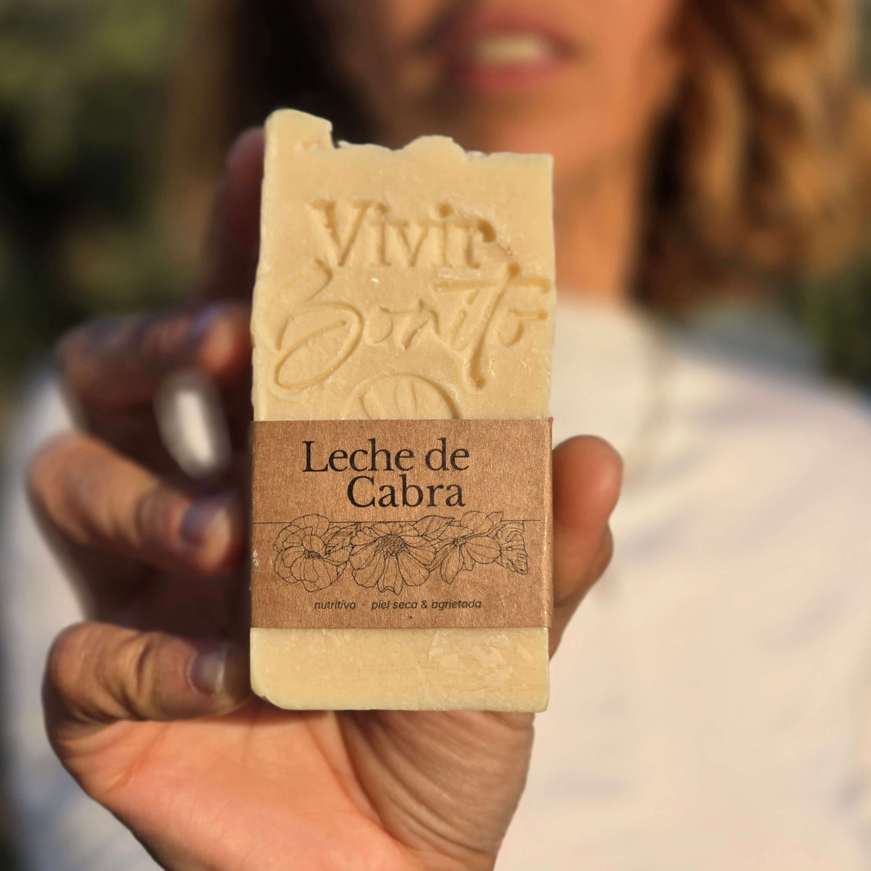 Jabón Natural Artesano · Leche de Cabra · 100 gr