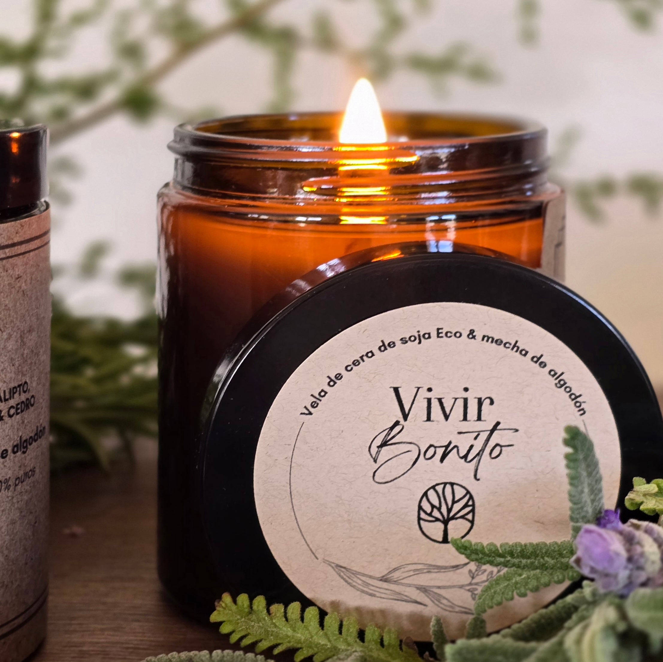 Vela de soja Eco · Corteza de Otoño · 180g